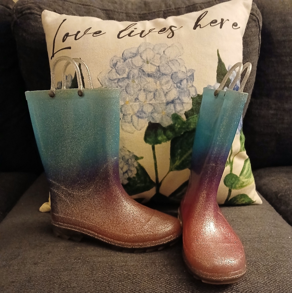 Girl's Western Chief Light Up Rain Boots